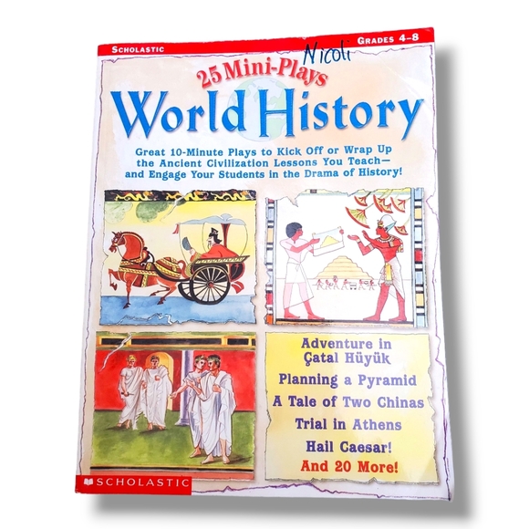 25 Read-Aloud Mini-Plays World History 10-Minute Plays Ancient Civilization Book - Picture 1 of 2